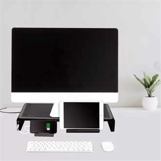Logilink Tabletop monitor riser, 520 mm long, foldable, 3port Hub