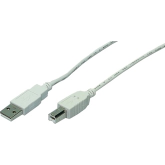 LogiLink USB-A 2.0 -> USB-B 2.0 M/M adatkábel 3m szürke
