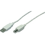 LogiLink USB-A 2.0 -> USB-B 2.0 M/M adatkábel 5m szürke