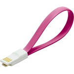 LogiLink USB-A 2.0 -> USB-B 2.0 micro M/M adatkábel 0.15m rózsaszín-fehér