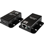 LogiLink USB-A 2.0 -> RJ45 CAT5 UTP F/F aktív extender fekete 50m