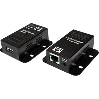 LogiLink USB-A 2.0 -> RJ45 CAT5 UTP F/F aktív extender fekete 50m