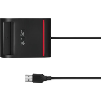 Logilink USB 2.0 kártyaolvasó, smart ID-hez, fekete