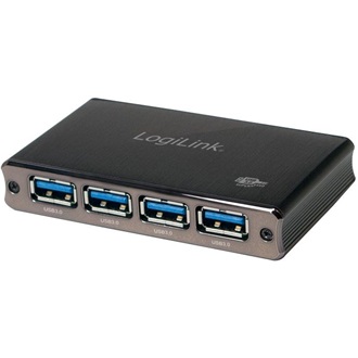 Logilink USB 3.0 HUB 4port, aluminum, incl. power supply