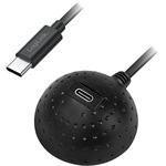 Logilink USB 3.2 Gen1 Type-C kábel, USB-C/M-USB-C/F, dokkológolyó, fekete, 1,5 m