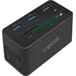 Logilink USB 3.2 Gen 1, Docking Station, USB-C, 10-Port, w/PD, mini, black