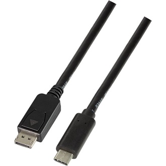 LogiLink USB-C -> DisplayPort 1.2 M/M video kábel 1.8m fekete