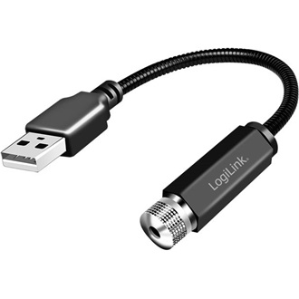 Logilink USB-A LED csillaglámpa, 6 lámpás mintázatú, rugalmas hattyúnyak