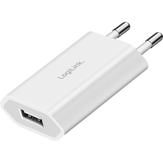 Logilink USB-A aljzat adapter, 5 W, 5 V/1 A, 1x USB-A, fehér