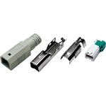 LogiLink crimp type USB 2.0 B csatlakozó dugó szürke