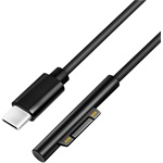Logilink USB-C-kábel, USB-C/M   MS Surface/M (90 ), PD, fekete, 1,8 m