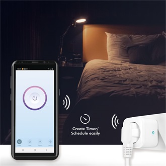 Logilink Wi-Fi intelligens csatlakozóaljzat, egyirányú (CEE 7/7), Tuya kompatibilis