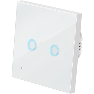 Logilink Wi-Fi intelligens kettős fali kapcsoló, Tuya kompatibilis