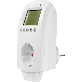 Logilink Wi-Fi intelligens termosztát aljzat, 1 utas (CEE 7/3), Tuya kompatibilis
