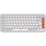 Logitech 920-013072 POP Icon Keys US vezeték nélküli piszkosfehér/narancssárga billentyűzet