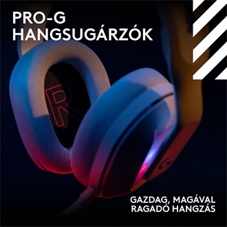 Logitech Astro A20 X gaming fejhallgató headset fehér