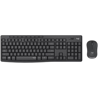 Logitech MK295 Silent vezeték nélküli cseppálló magyar membrán billentyűzet + egér szürke