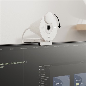 Logitech Brio 300 webkamera (Off-white) fehér