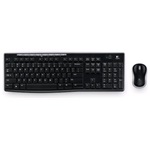 Logitech Desktop MK270 vezeték nélküli angol billentyűzet + egér fekete
