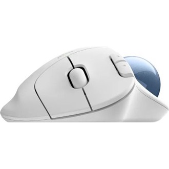 Logitech ERGO M575S optikai Bluetooth / vezeték nélküli vertikális egér fehér-kék (Off-White)