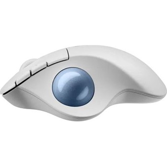 Logitech ERGO M575S optikai Bluetooth / vezeték nélküli vertikális egér fehér-kék (Off-White)