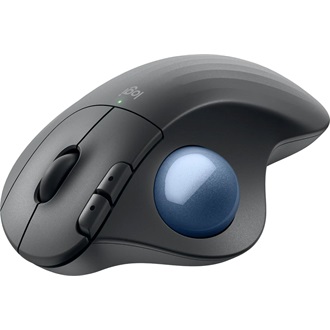 Logitech ERGO M575S optikai Bluetooth / vezeték nélküli vertikális egér szürke-kék (Graphite)