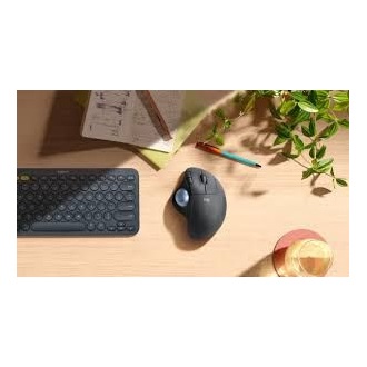 Logitech ERGO M575 optikai Bluetooth / vezeték nélküli egér szürke