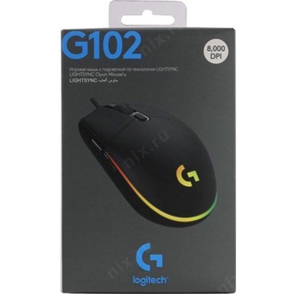 Logitech G102 LIGHTSYNC optikai USB gaming egér fekete