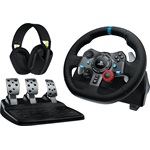 Logitech G29 Driving Force Racing + G435 USB-C kormány játékvezérlő + headset fekete