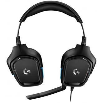 Logitech G432 gaming headset fekete-kék
