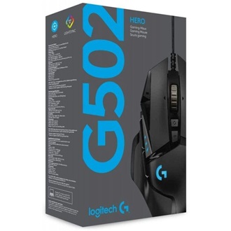 Logitech G502 optikai USB gaming egér fekete