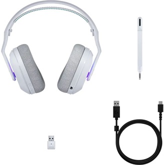 Logitech G522 LIGHTSPEED gaming fejhallgató headset fehér-zöld