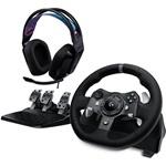 Logitech G920 + G335 USB-A kormány játékvezérlő + headset fekete