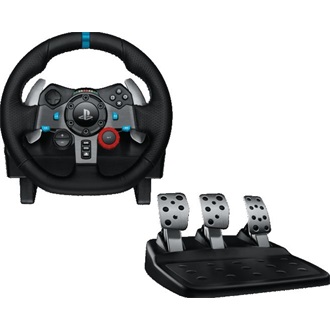 Logitech G92 Driving Force Racing Wheel USB-A kormány játékvezérlő + headset fekete-fehér (ASTRO A10)