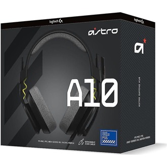 Logitech G Astro A10 PlayStation gaming fejhallgató headset fekete