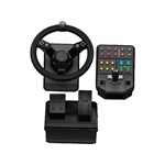 Logitech G Farm Simulator Heavy Equipment Bundle USB-A kormány játékvezérlő + váltó fekete