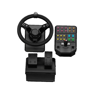 Logitech G Farm Simulator Heavy Equipment Bundle USB-A kormány játékvezérlő + váltó fekete