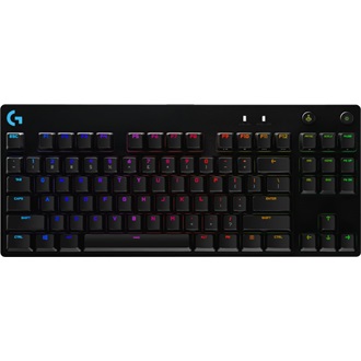 Logitech G PRO TKL USB angol gaming GX Blue Clicky  mechanikus billentyűzet fekete