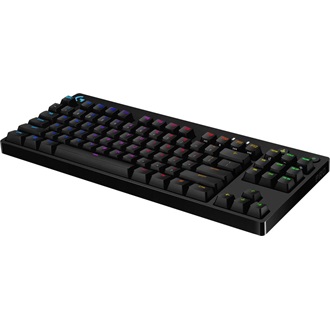Logitech G PRO TKL USB angol gaming GX Blue Clicky  mechanikus billentyűzet fekete