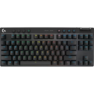 Logitech G PRO X TKL Bluetooth / vezeték nélküli angol (US) gaming Tactile mechanikus billentyűzet fekete