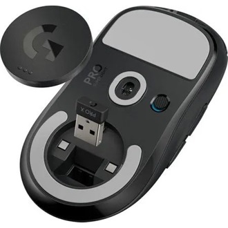 Logitech G Pro X Superlight HERO optikai vezeték nélküli gaming egér fekete