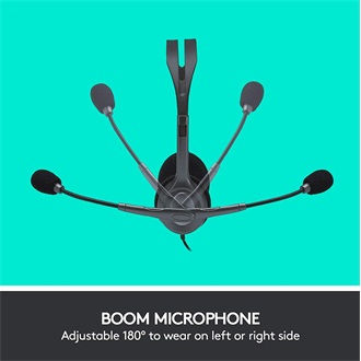 Logitech H111 fejhallgató headset fekete