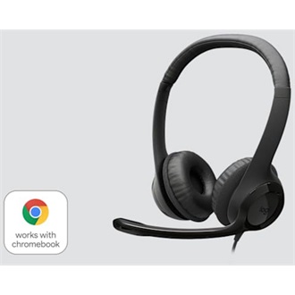 Logitech H390 fejhallgató headset fekete