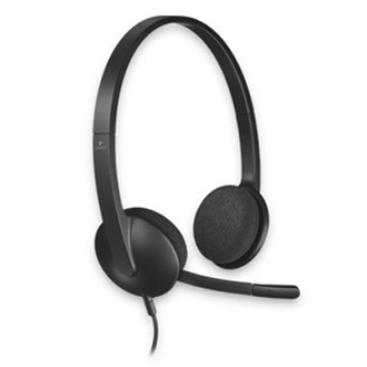 Logitech H340 fejhallgató headset fekete