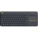 Logitech K400 Plus vezeték nélküli angol billentyűzet fekete