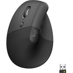 Logitech Lift Left Vertical Ergonomical optikai Bluetooth / vezeték nélküli vertikális egér fekete