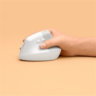 Logitech Lift Vertical Ergonomical optikai Bluetooth / vezeték nélküli vertikális egér fehér