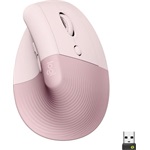 Logitech Lift Vertical Ergonomical optikai Bluetooth / vezeték nélküli vertikális egér piros