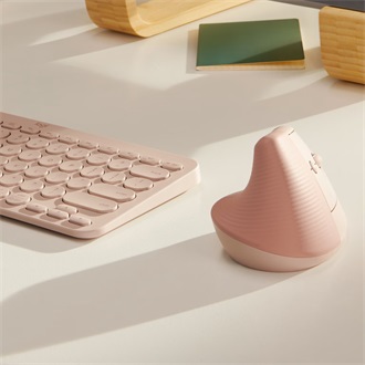 Logitech Lift Vertical Ergonomical optikai Bluetooth / vezeték nélküli vertikális egér piros
