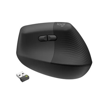 Logitech Lift for Business Vertical Ergonomical optikai Bluetooth / vezeték nélküli vertikális egér szürke